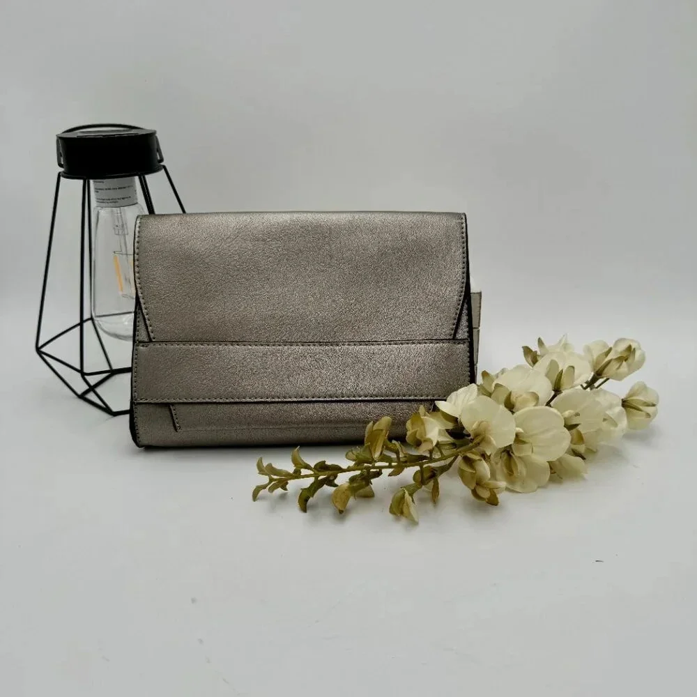 NWOT Summer & Rose Clutch with Strap - Color Chrome - Picture 2 of 4